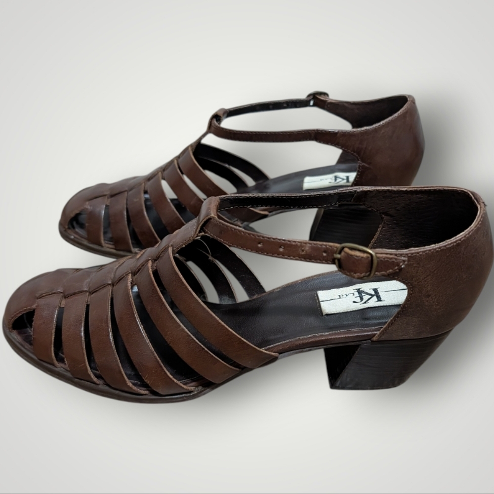 KF LTD Women's Cayman Genuine Leather Sandals - Picture 12 of 12